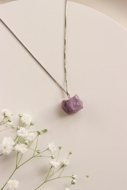 Raw Amethyst Necklace